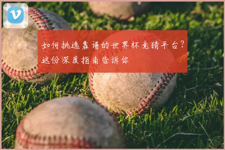 如何挑选靠谱的世界杯竞猜平台?这份深度指南告诉你